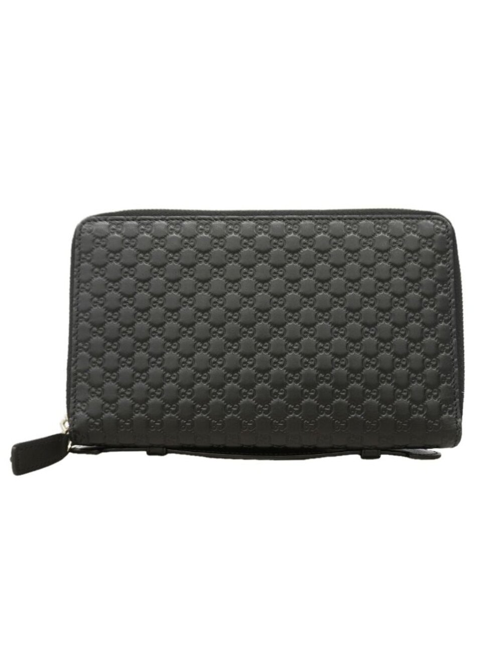 Gucci Wallet Micro Guccissima Leather Black Silver